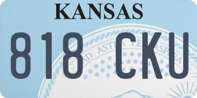 KS license plate 818CKU