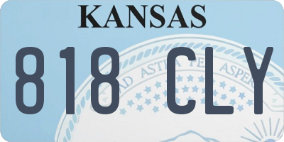 KS license plate 818CLY