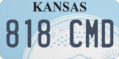 KS license plate 818CMD
