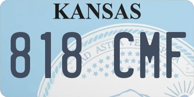 KS license plate 818CMF