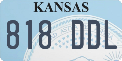 KS license plate 818DDL