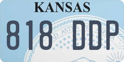 KS license plate 818DDP