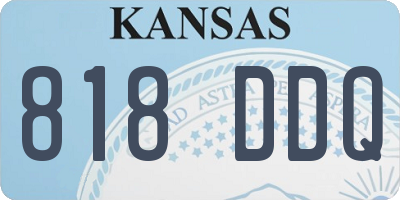KS license plate 818DDQ