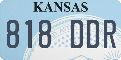 KS license plate 818DDR
