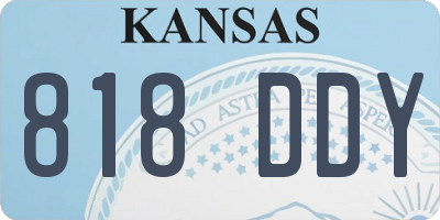 KS license plate 818DDY