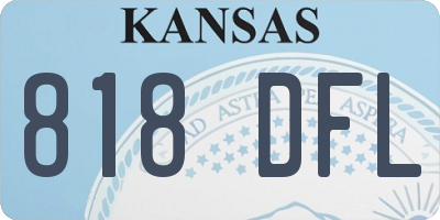 KS license plate 818DFL