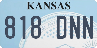 KS license plate 818DNN