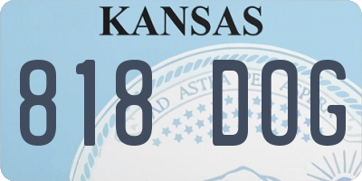 KS license plate 818DOG