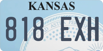 KS license plate 818EXH