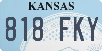 KS license plate 818FKY