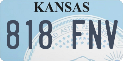 KS license plate 818FNV