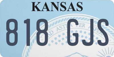 KS license plate 818GJS