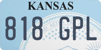 KS license plate 818GPL