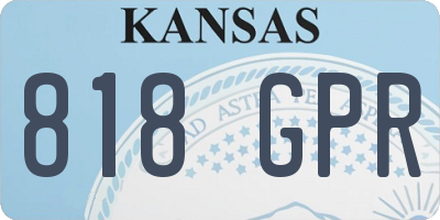 KS license plate 818GPR
