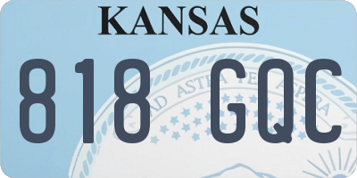 KS license plate 818GQC