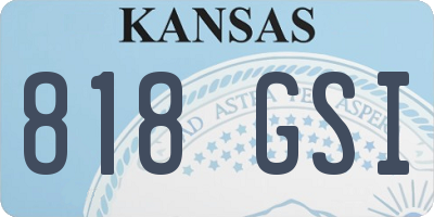 KS license plate 818GSI