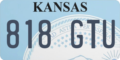 KS license plate 818GTU