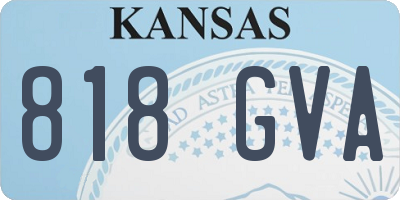 KS license plate 818GVA