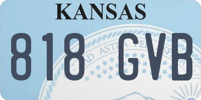 KS license plate 818GVB