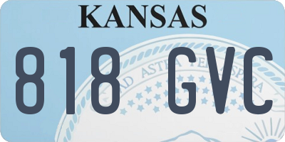 KS license plate 818GVC