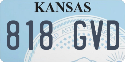 KS license plate 818GVD