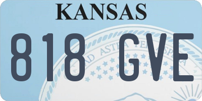 KS license plate 818GVE