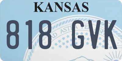 KS license plate 818GVK