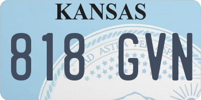 KS license plate 818GVN