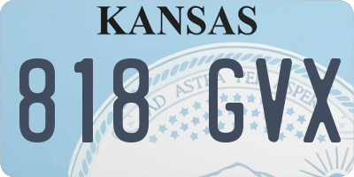 KS license plate 818GVX