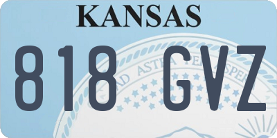 KS license plate 818GVZ