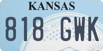 KS license plate 818GWK