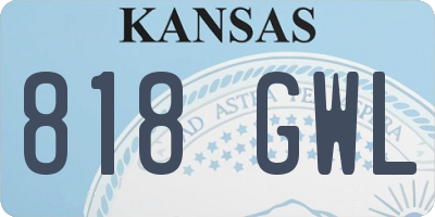 KS license plate 818GWL