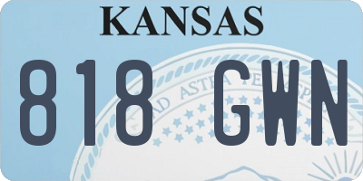 KS license plate 818GWN