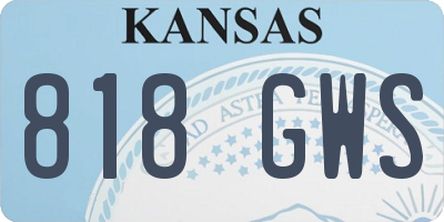 KS license plate 818GWS