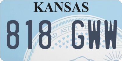 KS license plate 818GWW