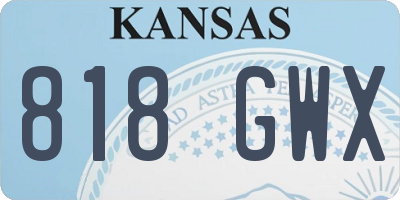 KS license plate 818GWX