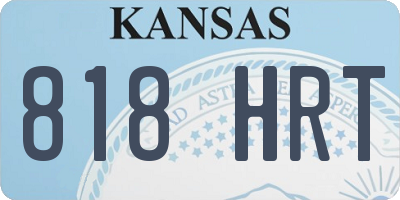 KS license plate 818HRT
