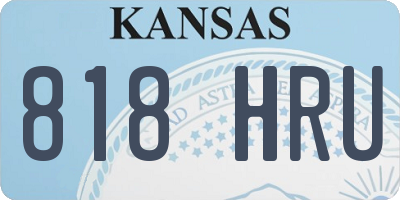 KS license plate 818HRU