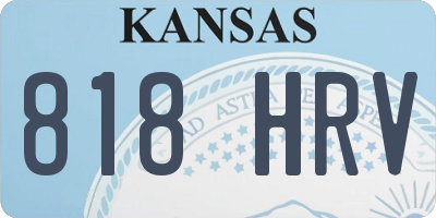 KS license plate 818HRV