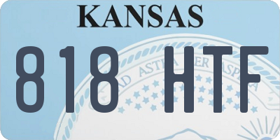 KS license plate 818HTF