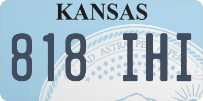 KS license plate 818IHI