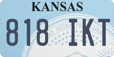 KS license plate 818IKT