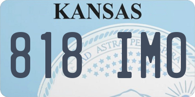 KS license plate 818IMO
