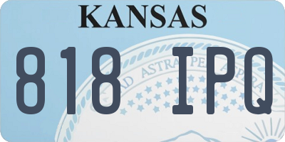 KS license plate 818IPQ