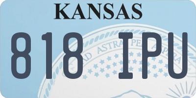 KS license plate 818IPU