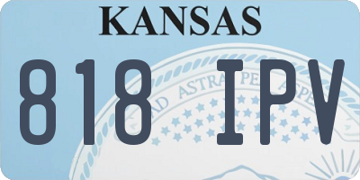 KS license plate 818IPV