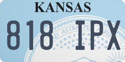 KS license plate 818IPX