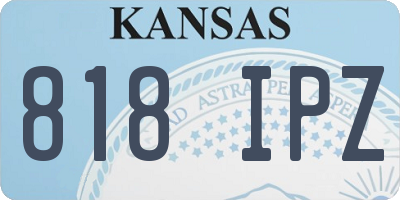 KS license plate 818IPZ