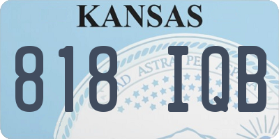 KS license plate 818IQB