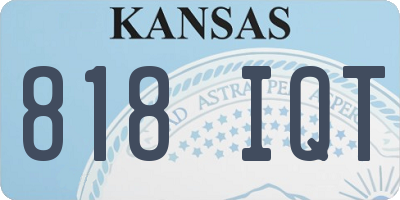 KS license plate 818IQT